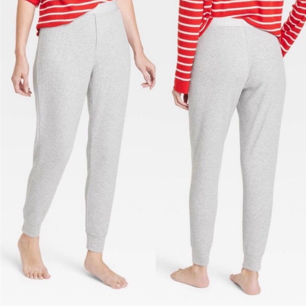 Wondershop Women’s Soft Knit Lounge  Thermal Pants Gray- Cozy Weather